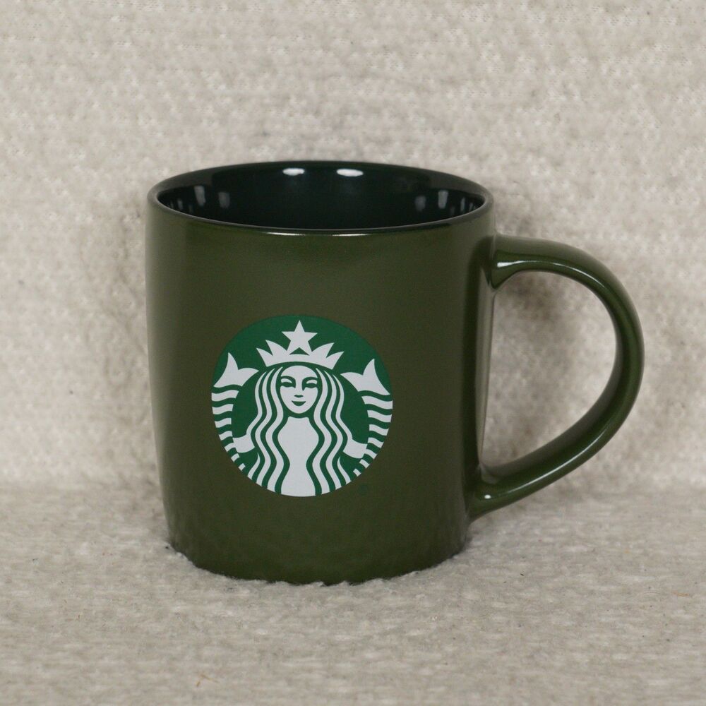 Starbucks Green Ceramic 11 oz Mug Classic Siren Logo Mermaid Coffee Tea 2025